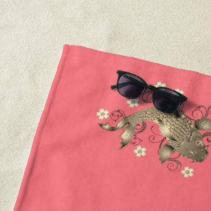 Goldpfirsiche Strandtuch