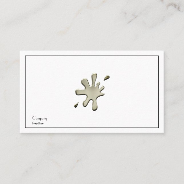 Goldplash Visitenkarte (Vorderseite)