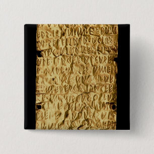 Goldplatte mit "langatmiger" Etruscan Aufschrift Button