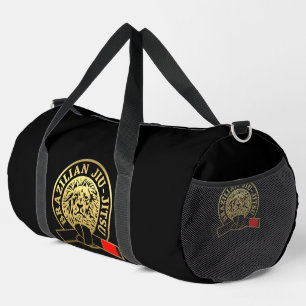 Goldplattierter brasilianischer Jiu-Jitsu-Schwarzg Duffle Bag