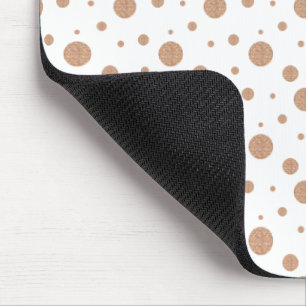 Goldpolka dots napkins mousepad