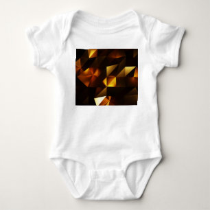 Goldpolygon: 3D Abstrakt Rendering Baby Strampler