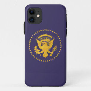 GoldpräsidentenSiegel auf blauem Boden Case-Mate iPhone Hülle