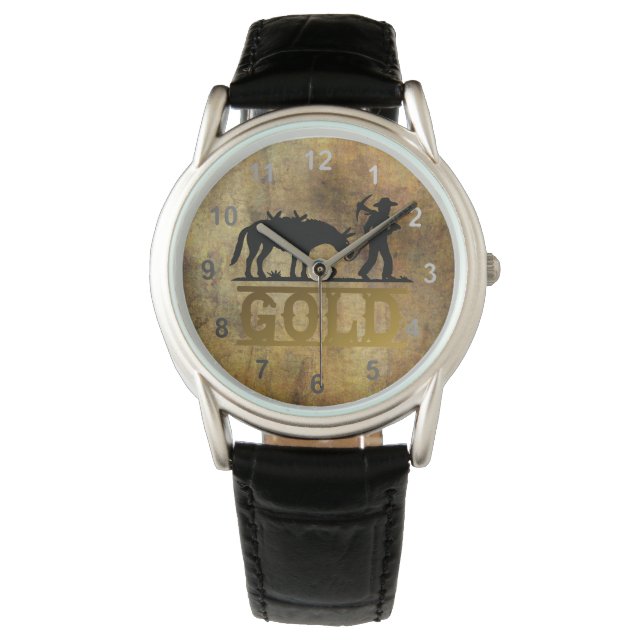 Goldprospektor. Armbanduhr (Vorderseite)