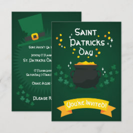 Goldpulver| St. Patricks Day Party Einladungen