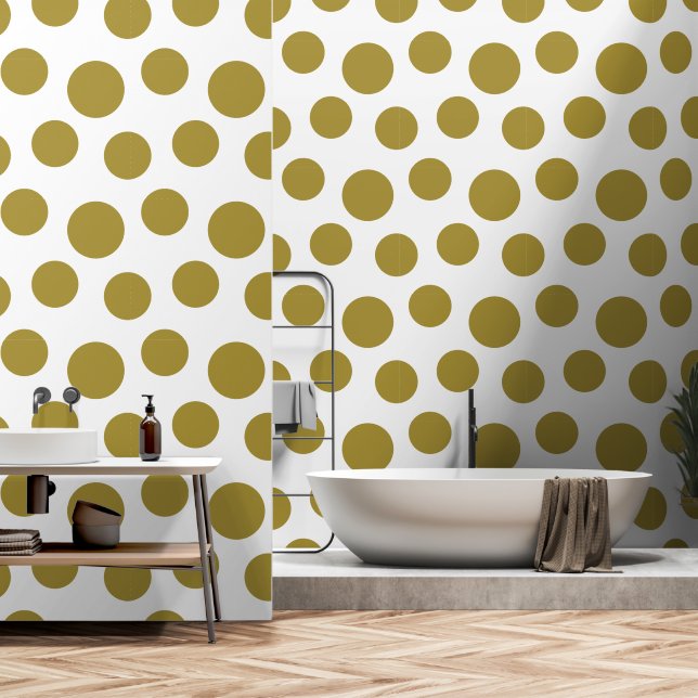Goldpunkt Tapete (Badezimmer)