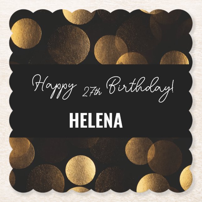 Goldpunkte Untersetzer (Vorderseite)