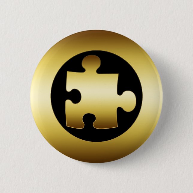 GOLDpuzzlespiel-STÜCK Button (Vorderseite)