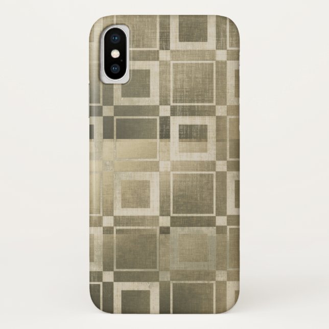 Goldquadrate, moderne geometrische Galerie Case-Mate iPhone Hülle (Rückseite)