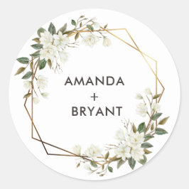 Goldrahmen Magnolia Blume Sticker