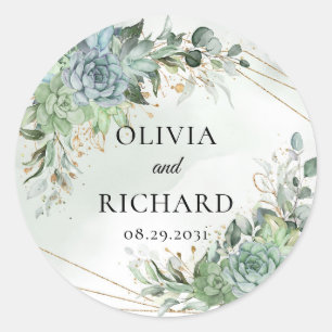 Goldrahmen von Boho Runder Aufkleber