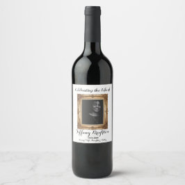 Goldrahmen-Weinetikett Weinetikett