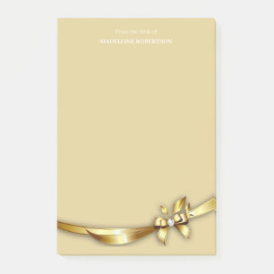 Goldrausch Diamant Personalisierter Name Post-it Klebezettel