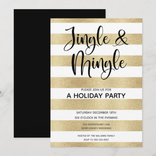 Goldrausch Jingle und Mingle Holiday Party Einladung