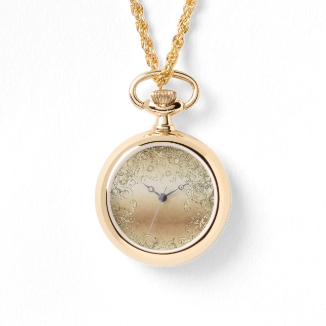 Goldrausch rund um Silber und Gold Watch Armbanduhr (Vorderseite)