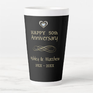 Goldrausch und Herz Milchtasse