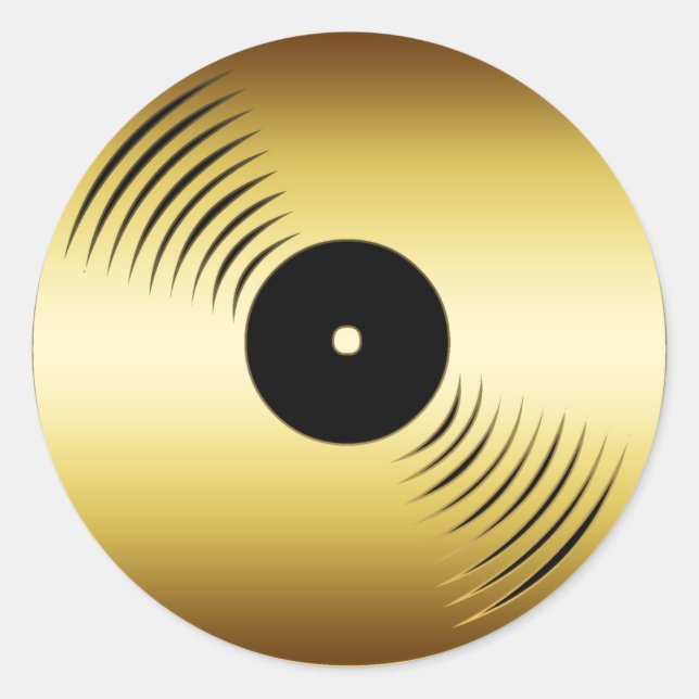 GOLDRekordalbum Runder Aufkleber (Vorderseite)