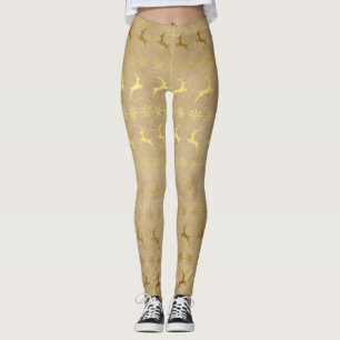 Goldren und Schneeflocke-Leggings Leggings