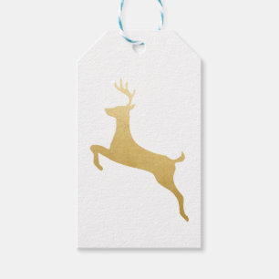 Goldren-Weihnachtsfeiertag Geschenkanhänger