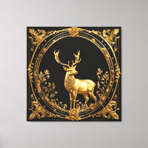 Goldrentiere, Gold und schwarze Zierrahmen