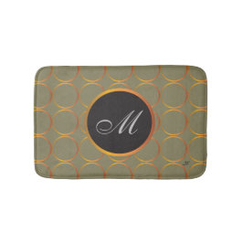 Goldringmonogramm Badematte