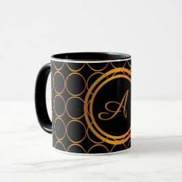 Goldringmonogramm Tasse