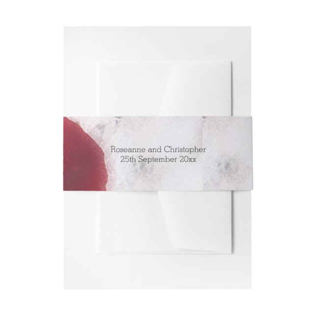 Goldrings Rose Petals Wedding Einladungsbanderole (Vorderseite Beispiel)