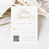 Goldromantische Kalligrafie - QR-Code