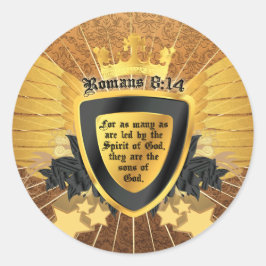 Goldrömer 8:14, Söhne Gottes Runder Aufkleber