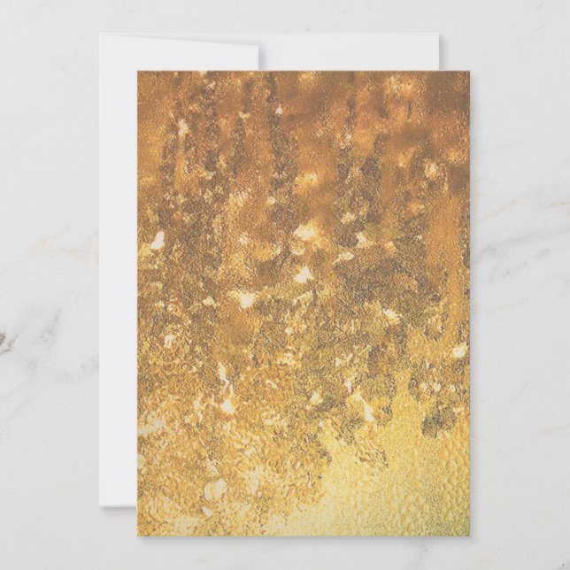 Goldrush Einladung (Vorderseite)