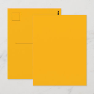 Goldruten-Gelb Herbst Herbstfarben Einfarbig Postkarte