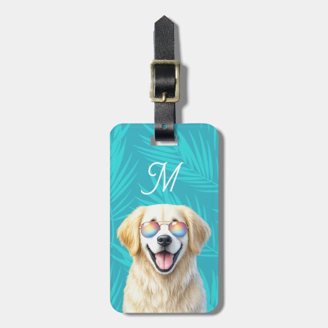 Golds Retriever-Gepäckanhänger Gepäckanhänger (Vorderseite vertikal)