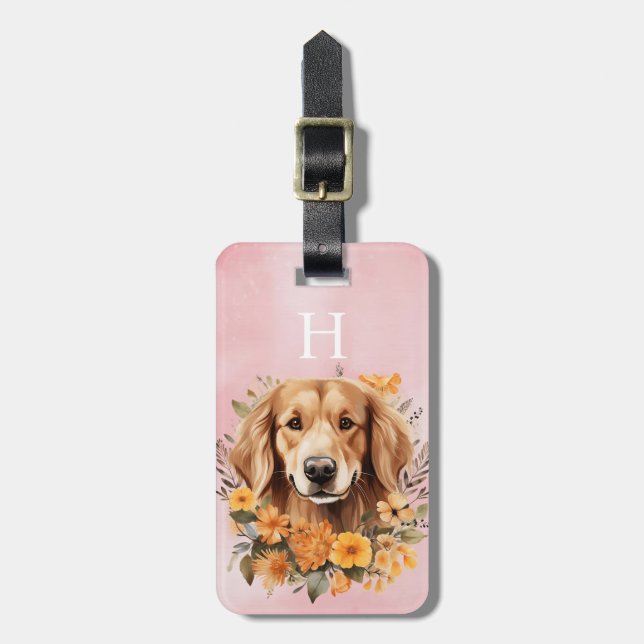 Golds Retriever-Gepäckanhänger Gepäckanhänger (Vorderseite vertikal)