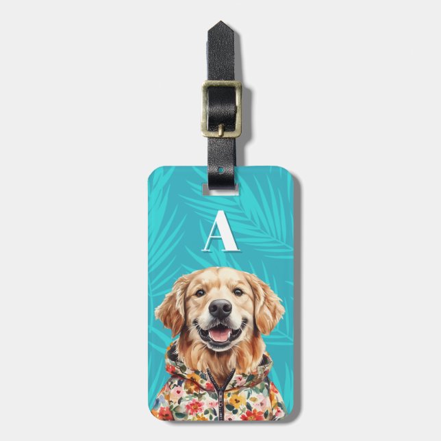 Golds Retriever-Gepäckanhänger Gepäckanhänger (Vorderseite vertikal)