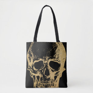 Goldschädel TASCHE Schwarz