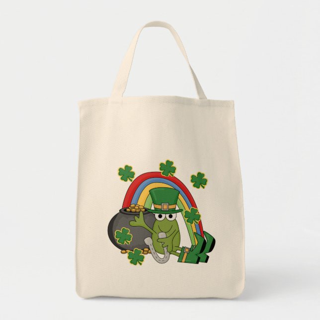 Goldschatz mit Frosch-T-Shirts und Geschenken Tragetasche (Vorne)