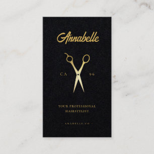 Goldschere Friseursalon Barbershop Qr Code Visitenkarte