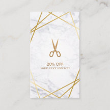 Goldschere Marmor HairStylist Discount Vertikal