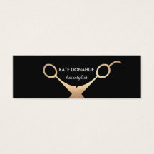 Goldschere Schwarzer Haar Salon Ernennung