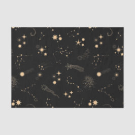 Goldschießsterne comicieren Himmel Nacht Seidenpapier