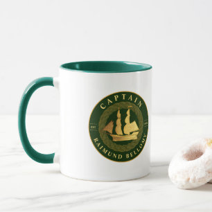 Goldschiff Tasse