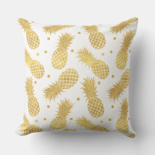 Goldschillernde Ananas Kissen