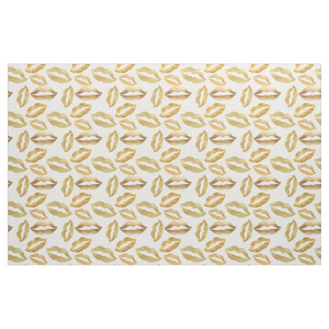 Goldschillernder Lippenkuß Stoff (Fat Quarter (45,7 x 55,9 cm))