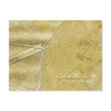Goldschimmer-Kristallglasgläser Save the Date