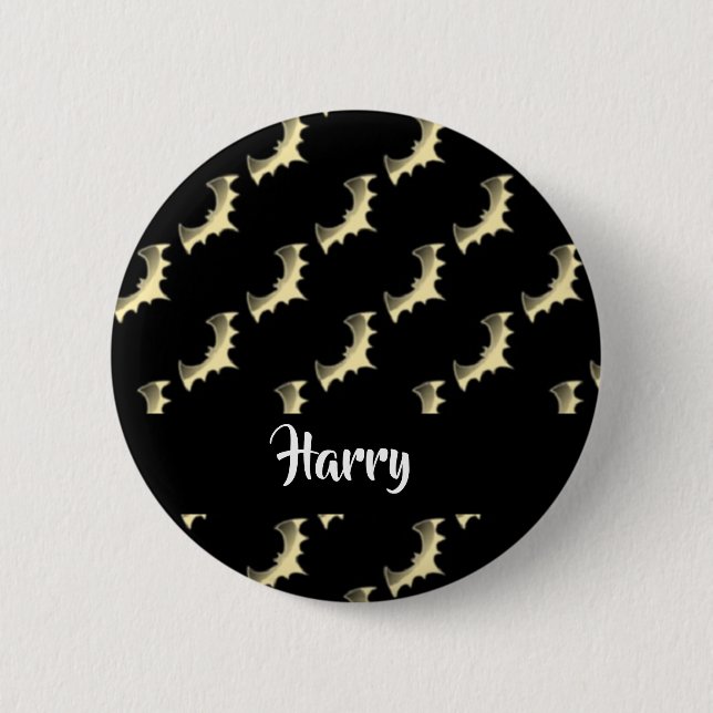 Goldschläger auf schwarz button (Vorderseite)