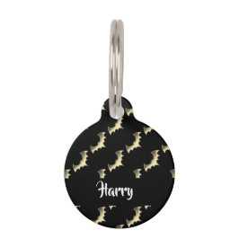 Goldschläger auf schwarz haustiermarke