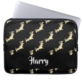 Goldschläger auf schwarz laptopschutzhülle