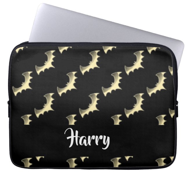 Goldschläger auf schwarz laptopschutzhülle (Vorderseite)