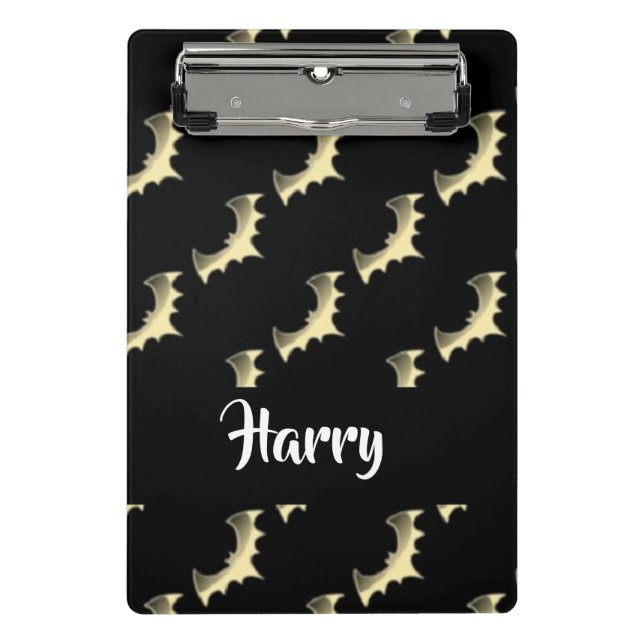 Goldschläger auf schwarz mini klemmbrett (Vorderseite)