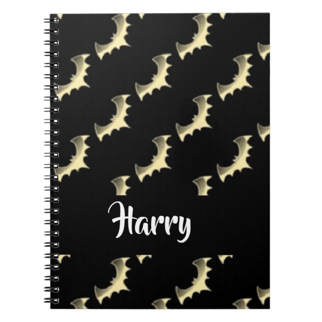 Goldschläger auf schwarz notizblock (Vorderseite)